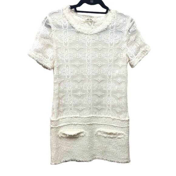 Rachel Zoe Cream Lace Mini Dress - Picture 1 of 9